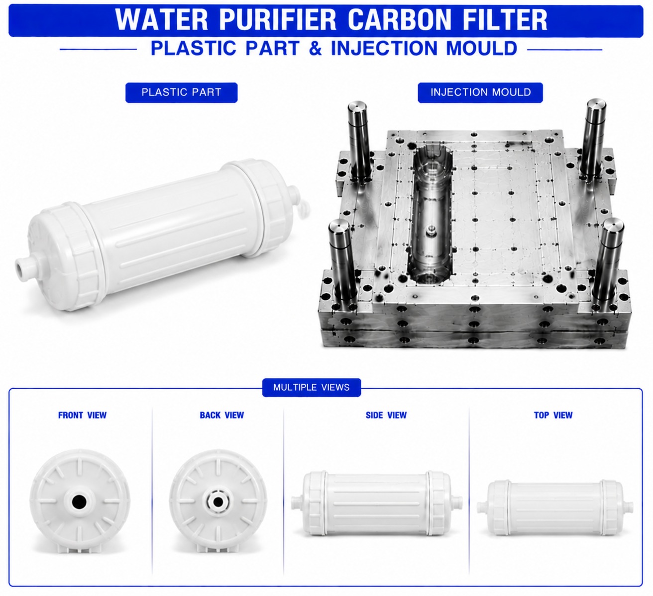 Water Purifier Plastic Carbon Filter